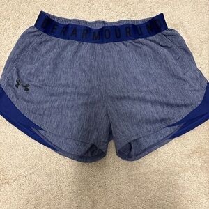 Under Armour Women’s HeatGear Running Shorts Blue Small